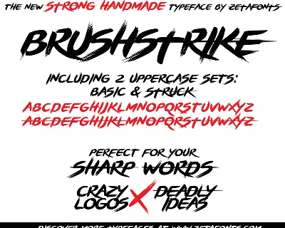 Brushstrike font