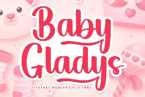Baby Gladys font