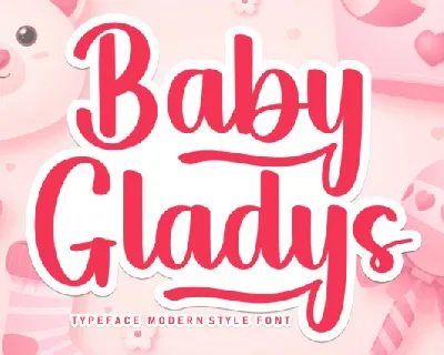 Baby Gladys font