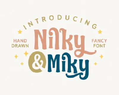 Nilky and Miky font
