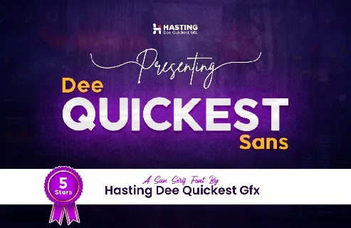 Dee Quickest Sans font