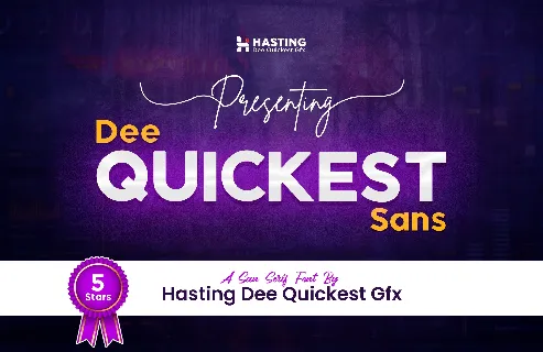 Dee Quickest Sans font