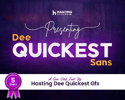 Dee Quickest Sans font