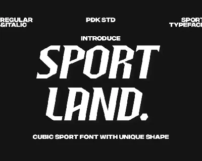 Sportland DEMO font