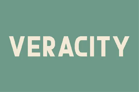 Veracity font