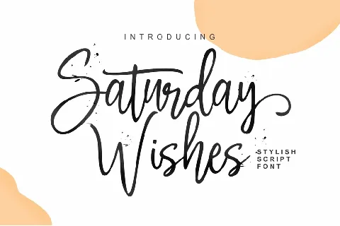 Saturday Wishes font