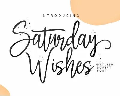 Saturday Wishes font