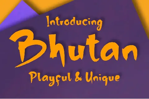 Bhutan font