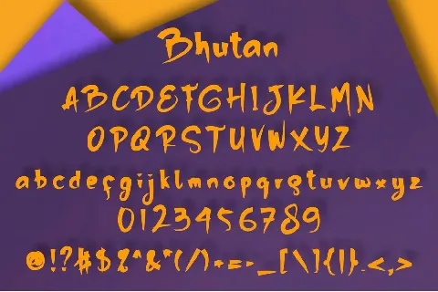 Bhutan font