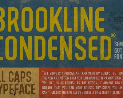 Brookline font