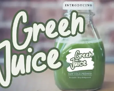 Green Juice Display font