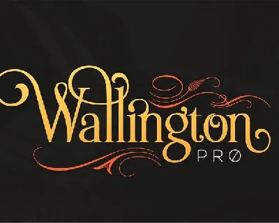 The Wallington Pro font