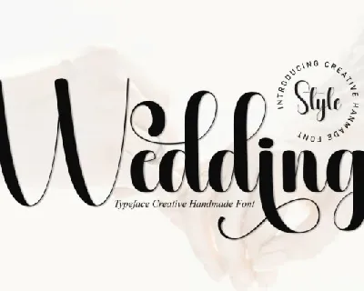 Wedding Script font