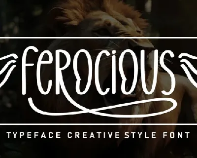 Ferocious Script font