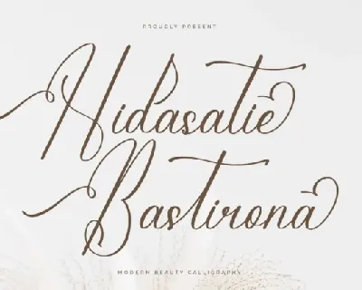 Hidasatie Bastirona font