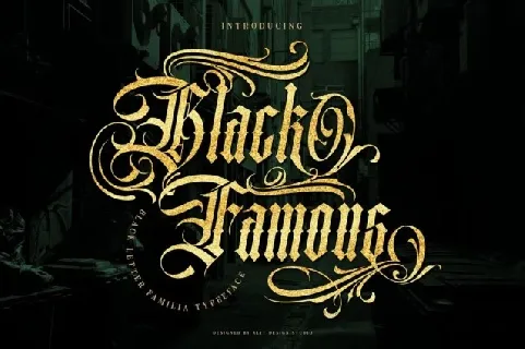 Black Famous font