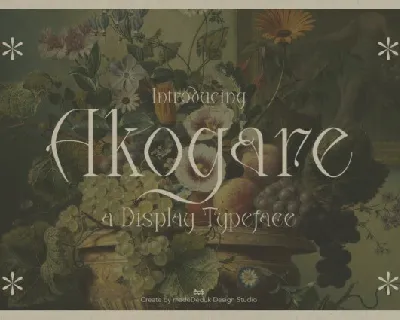 Akogare font