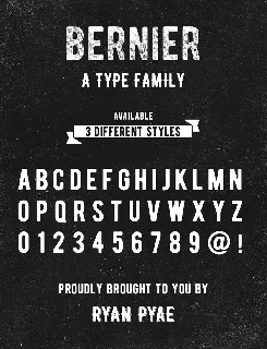 Bernier Family font