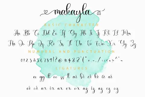 Makayla font