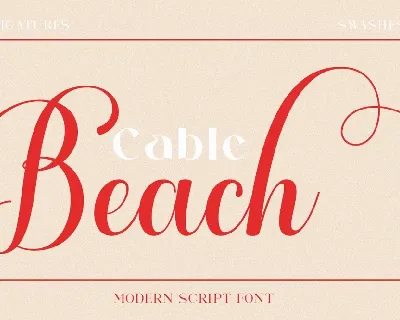 Cable Beach font
