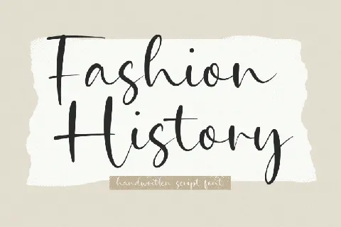 Fashion History font