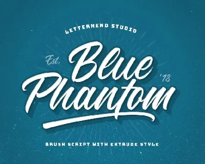 Blue Phantom font