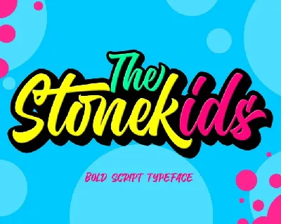 Stonekids Bold Script font