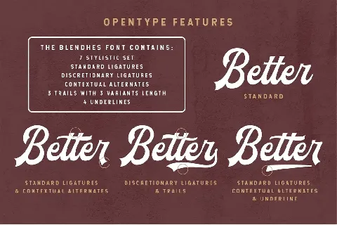 The Blendhes Typeface font