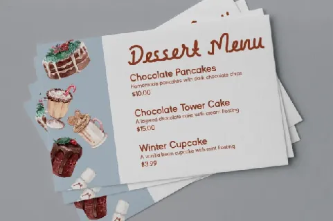 Dessert Box font