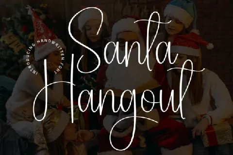 Santa Hangout Script font