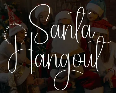 Santa Hangout Script font