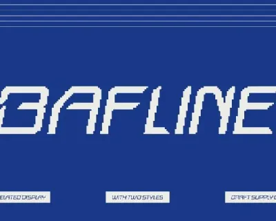 Bafline Pixel font