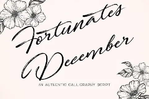 Fortunates December Free font