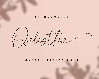 Qalistha font