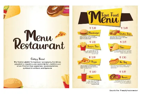 Crispy Bread font