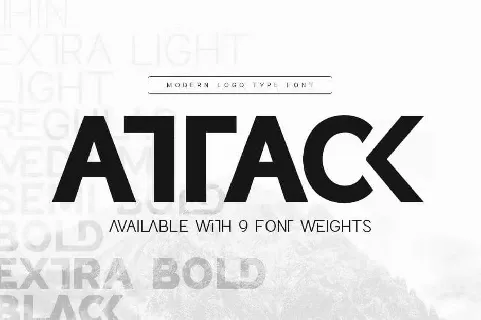 Attack font
