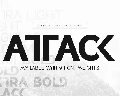 Attack font