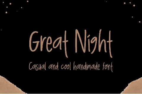 Great Night - Personal Use font
