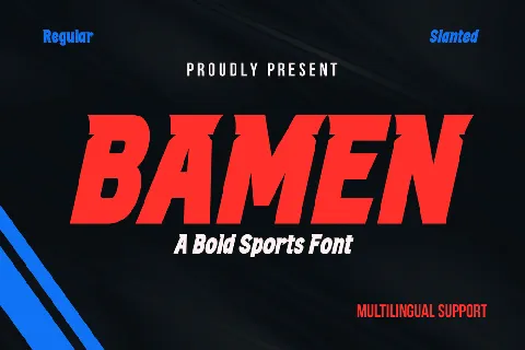 BAMEN trial font