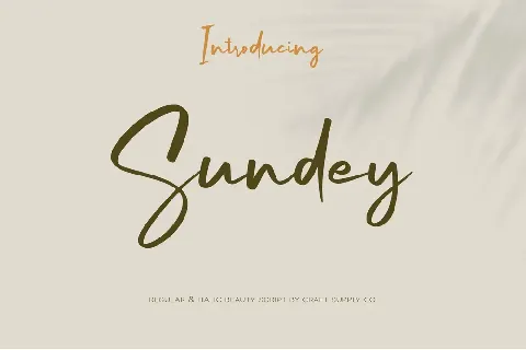 Sundey Free font