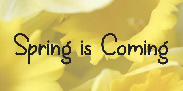 Spring is Coming font