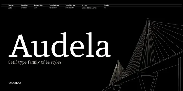 Audela Family font