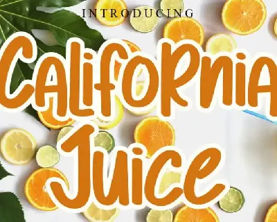 California Juice Display font