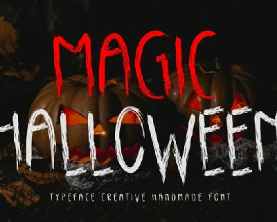 Magic Halloween Display font