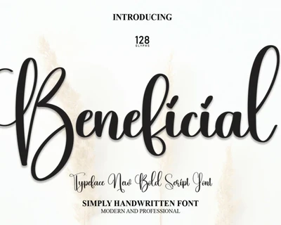 Beneficial Script font