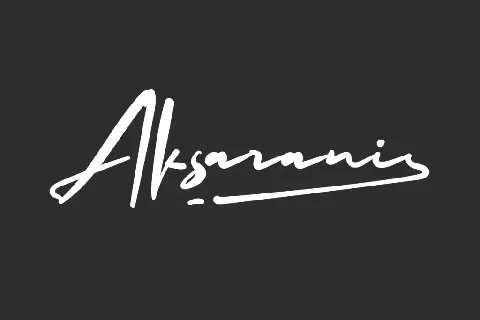 Aksarani Demo font