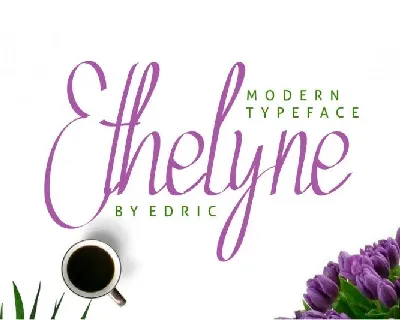 Ethelyne Script font