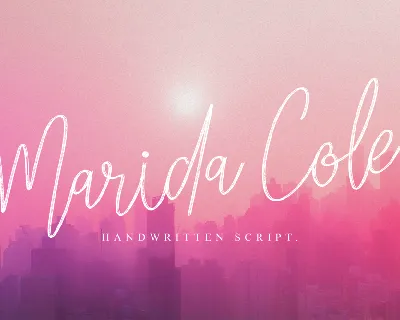 Marida Cole font