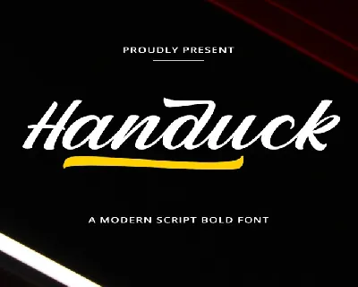 Handuck font