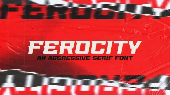 Ferocity Display font